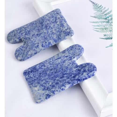 Gouache Facial Body Scraper Sodalite Scraping Board Crystal Stone Guasha Massage Tools Foot Guash Scratch Health Care Massager