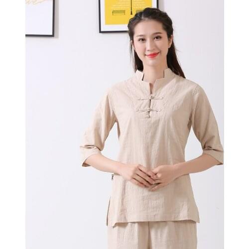 Cotton Linen High Quality Wushu Kung fu Clothing Women And Man Adults Martial arts Wing Chun Suit Tai chi Uniform New Arrival