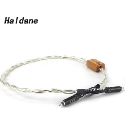 Haldane Pcs HiFi Nordost Odin 75Ohm Coaxial Digital Cable RCA to RCA Interconnect Cable with Rhodium plated WBT Plug