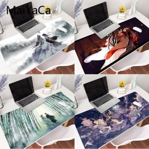 MaiYaCa Mo Dao Zu Shi MDZS Gamer Mouse Pad Anti-slip Rubber Gaming Mouse Mat xl xxl 800x300mm for Lol world of warcraft