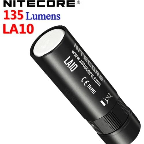 NITECORE LA10 135 lumens mini EDC flashlight reading equipment outdoor camping light, using CREE XP-G2 S3 LED, powered by AA
