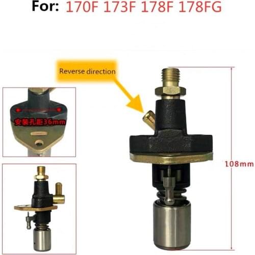 Reverse Fuel injection pump Single cylinder air-cooled diesel engine fittings 170F 173F 178F 178FG 186FG fuel pump