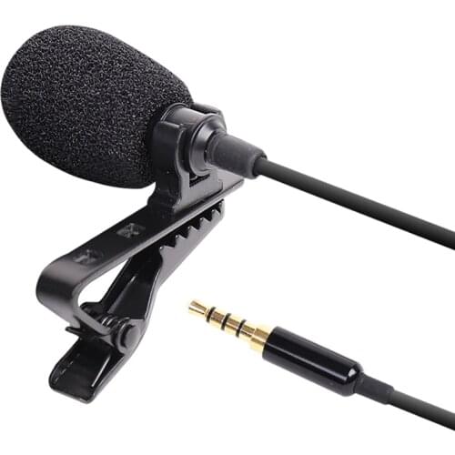 Lavalier Microphone 3.5mm Condenser Microphone Perfect for Recording/Interview/Video Conference/Podcasting