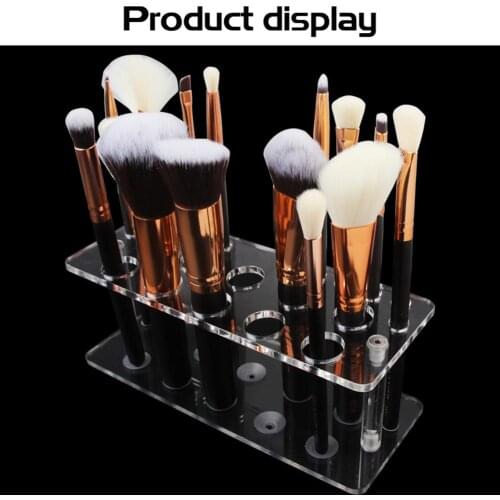 Makeup Brush Holder 20 Grids Makeup Brushes Holder Brush Showing Rack makeup brush Drying display Stand Storage