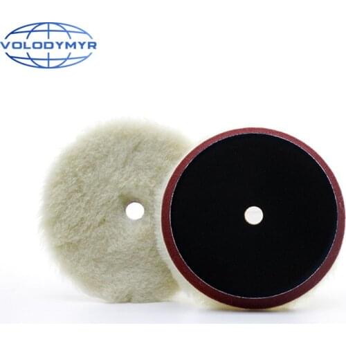 Polishing Pad 6 or 7 Inch Contain 100% Pure Wool and Strong Cutting Force Work with Car Buffer Polisher Buffing Machine
