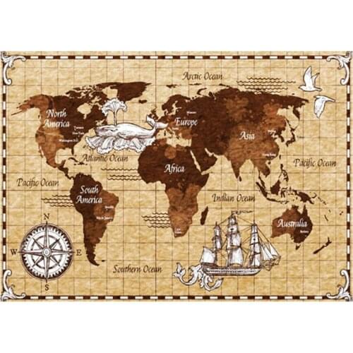 Full Square Round Diamond Painting Vintage World Maps 5D Home Decoration Diy Full Kits Diamond Embroidery Sale HandmadeZP-3567