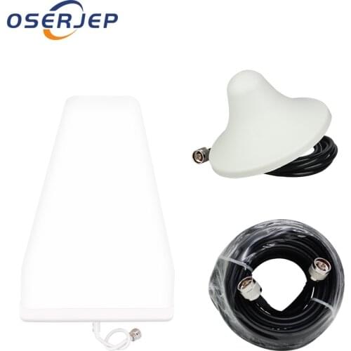Full Set log antenna ceiling Antenna Signal Repeater Booster Accessories for GSM UMTS DCS AWS PCS 3G 4G LTE 800-2700MHz