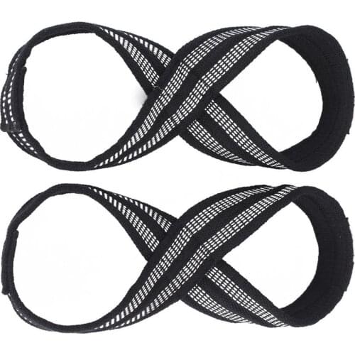 Deadlift Straps Figure 8 Lifting Straps For Weightlifters Weight Lifting Straps DeadLift Strap For Powerlifting Gym Equipment