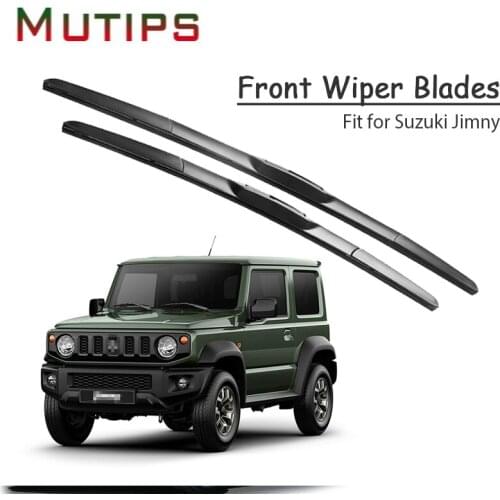 1Set Rubber Car Front Wiper Blade Kit For Suzuki Jimny 2007 2006 2005 2004-1998 Windscreen Original Accessories Insert Strip