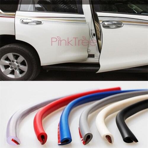 For Toyota Land Cruiser 200 FJ 120 150 100 Rubber Rear Trunk Door Bumper Moulding Stripes Black White Crash Barrier Accessories