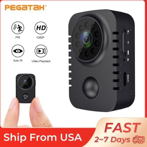 Mini camera Video Recorder 1080P DV Camera Home Security Camera PIR Motion Detective Night Vision IP Cameras Support 128G Card