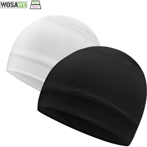 WOSAWE Summer Sport Skull Caps Breathable Cycling Helmet Hat Running Riding Hiking MTB Bike Motorcycle Beanie Hats Quick Dry
