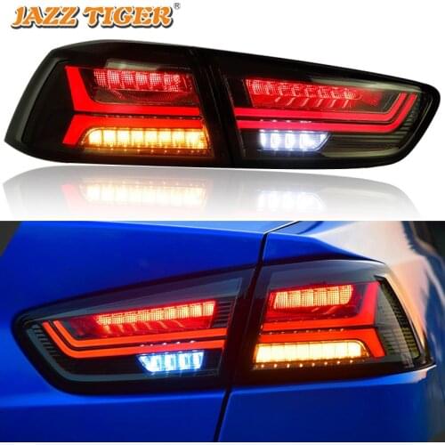 Tail Light Taillights For Mitsubishi Lancer EVO x 2008-2017 Dynamic Trailer rear lights led Stop signal for cars Brake Reverse