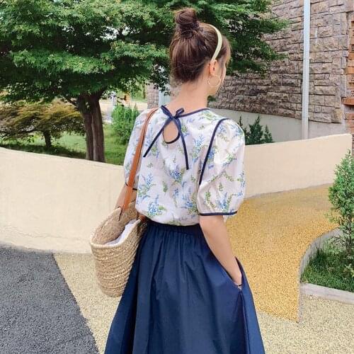 Length skirt Half suit womens summer dress net red fried street style foreign fashion age reducing temperament small Chiffon