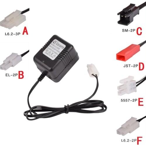 12V 250mA SM 2P JST L6.2-2P L6.2-3P Charger Adapter For RC Helicopter Quadcopter Toys Car Model Truck Spare Parts