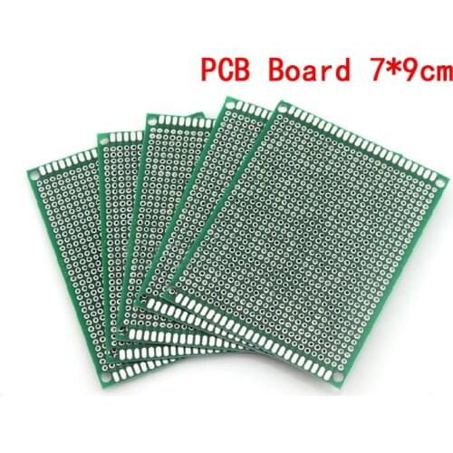 5pcs/lot 7x9cm Double Side Prototype PCB Board 7*9cm Universal Printed Circuit Board For Arduino Experimental PCB Copper Plate