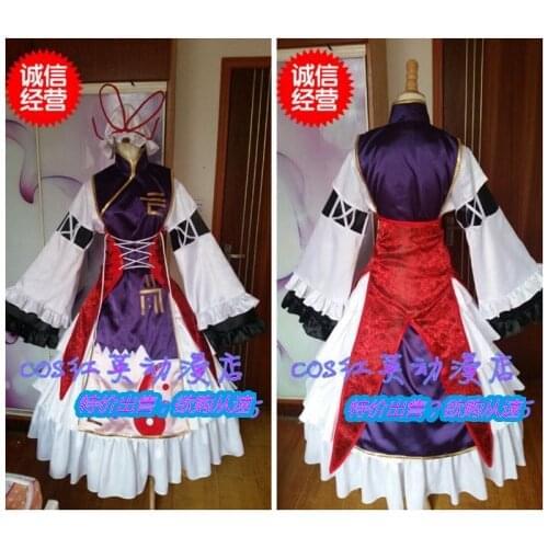Anime Touhou Project Yakumo Yukari Battle Suit Gothic Uniform Cosplay Costume Halloween Carnival Free Shipping 2020 Customized