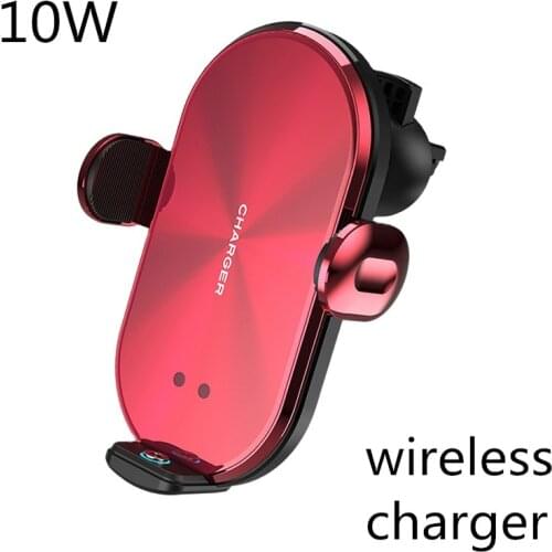 10W Qi wireless charger smart fast charging car phone holder for Samsung S9 S10 iphone 8Plus 12 11/11Pro Xiaomi 9 Huawei Mate30