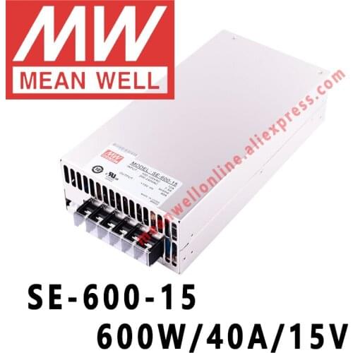 SE-600-15 Mean Well 600W/40A/15V DC Single Output Power Supply meanwell online store