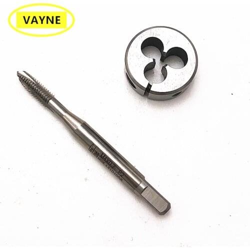 2pcs VAYNE HSSE British machine or hand - Metric Tap &Round die Set Standard&Fine thread dies taps suitBSW1/8-40 3/16-24 1/4-20