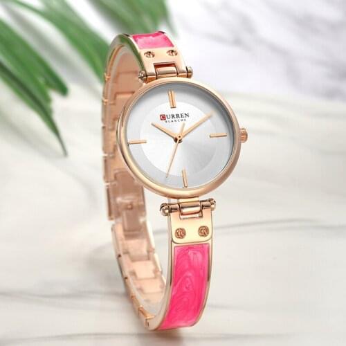 Women Brand Quartz Watches CURREN Top Luxury Ladies Fashion Clock Stainless Steel Bracelet for Womens Elegant Watch Reloj Mujer