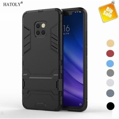 For Huawei Mate 20 Pro Case Shockproof Bumper Robot Holder Stand Armor Back Cover Mate 20 Pro Phone Case For Huawei Mate 20 Pro