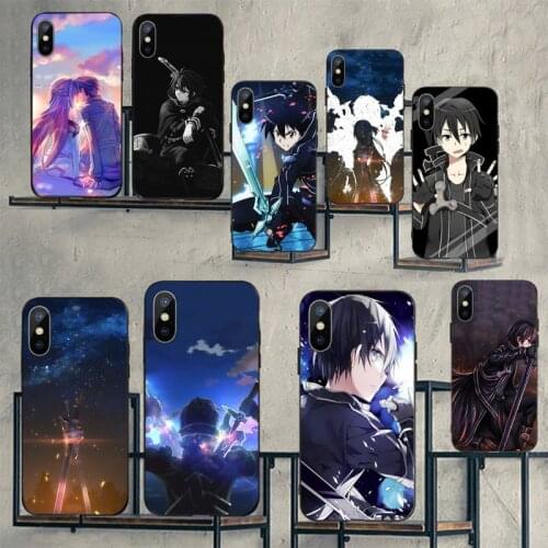 Sword Art Online SAO Anime Phone Case for iPhone 11 12 pro XS MAX 8 7 6 6S Plus X 5S SE 2020 mini