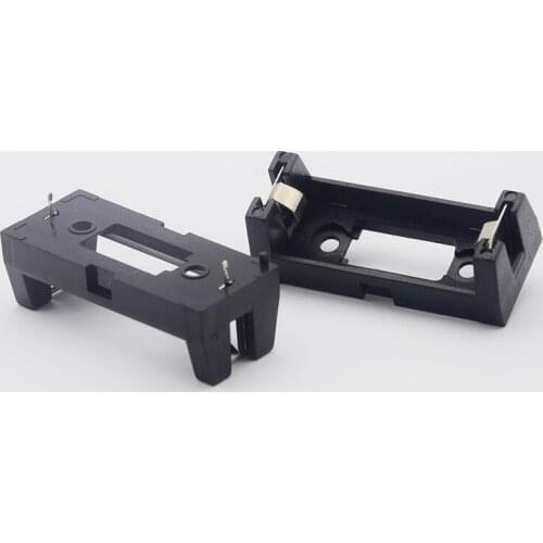 90pcs/lot MasterFire Black Plastic CR123A 16340 LIR123A 3V Battery Holder Storage Box Batteries Case Cover with PCB Pins