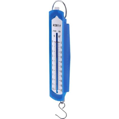 10N Newton Meter Force Gauge Dynamometer Plastic Spring Balance Physics Lab Experiment