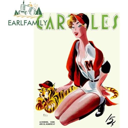 EARLFAMILY 13cm x 9.8cm For Poster DIY Decal Sunscreen Car Sticker Personality Creative Sunscreen Motorcycle Decoration