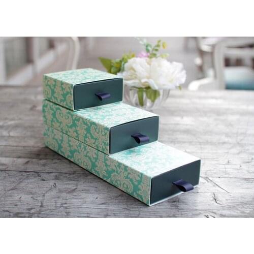 Paperboard Drawer Gift Boxes DIY Packing Box for Handmade Soap Tea/Candy/Cake/Biscuit/Chocolate lin4009