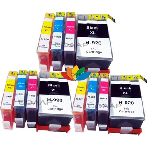 12 Compatible 920 ink cartridge for hp920 920XL OfficeJet 6000 6500 7000 se Wireless Wide Format Printer