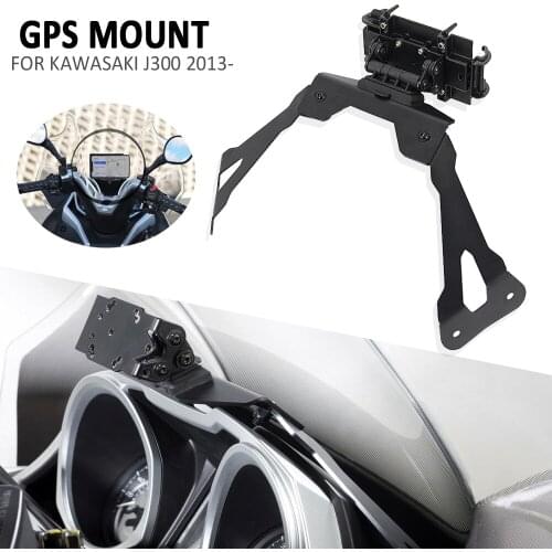 Motorcycle Accessories FOR Kawasaki J 300 2013-2021 J300 Smart Phone Navigation GPS Plate Bracket Adapt Holder Kit