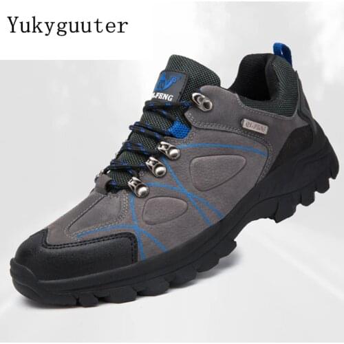 Men Hiking Shoes Outdoor Walking Jogging Trekking Boots Mountain Climbing Travel Sport Shoes Male Waterproof Sneakers Athletic