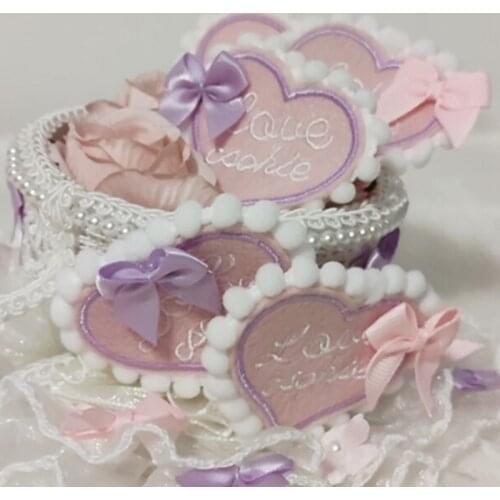 Girls Cosplay Hair Hoop Heart Shape Hat Ruffle Lace Lolita Bowknot Hairpin Vintage Royal Style Anime Cosplay Headpiece
