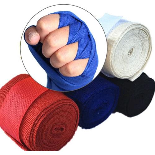 Taekwondo pure cotton Hand Strap MMA Gloves Boxing Bandage Wraps Sports Strap Boxing Bandage 2.5m Bracer Gloves Wraps