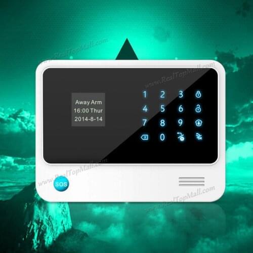 Most Advanced LCD display Touch panel 433Mhz Wireless Wifi Alarm System GSM Home Security Alarm system With App remote control
