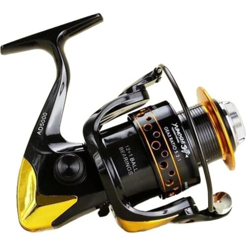 Spinning Fishing Reel 13BB AD2000 7000 8000 9000 Big Fish Metal Coil Carp Boat Fishing Reel Drag Wheel
