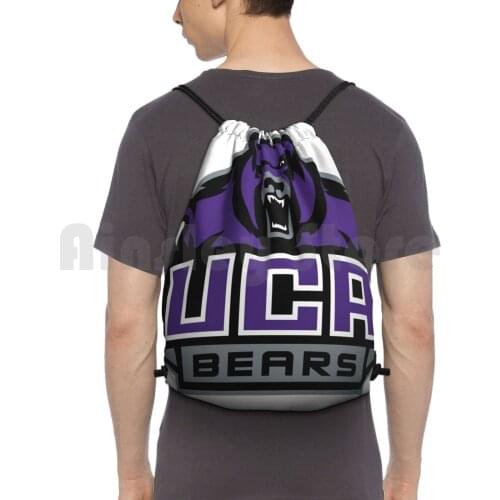 Uca Bears Backpack Drawstring Bag Riding Climbing Gym Bag University Of Uca Uca Bears Go Bears Bears State Purple Sports