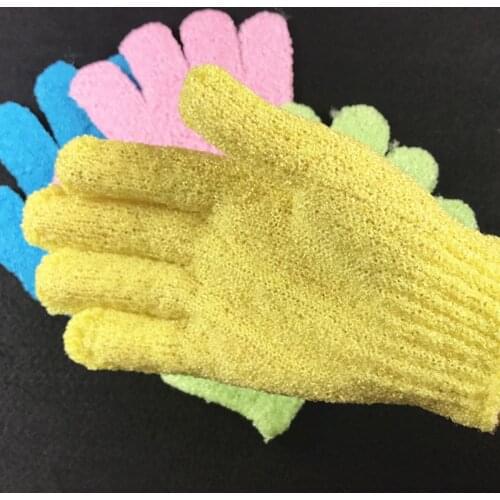 Five Fingers Bath Towel Gloves Bath Shower Candy Colors Body Wash Skin Spa Bath Scrubber Clean Brush Bath Amenities Multicolor