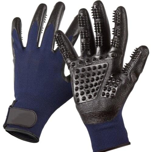 1 Pair Grooming Glove for Cats Soft Rubber Pet Hair Remover Dog Horse Cat Shedding Bathing Massage Brush Clean Comb for Animals