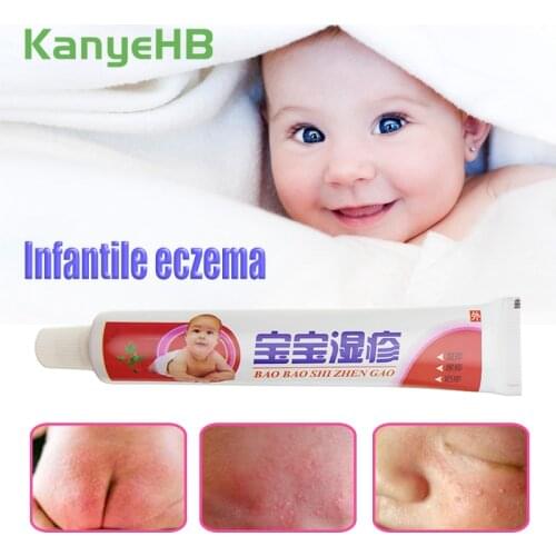 1pcs Baby Skin Care Cream Dermatitis Itching Repair Body Eczematoid Eczema Ointment Antibacterial Treatment Plaster S011