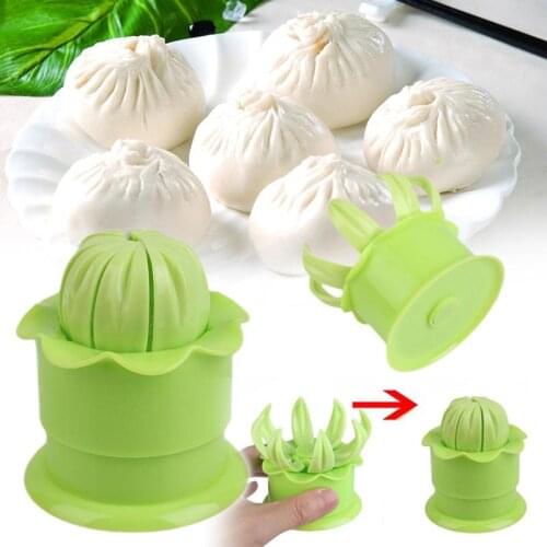 1PC Chinese Baozi Mold Steamed Stuffed Bun Mold Baozi Maker Dim Sum Shaper DIY Green Household Making Mould Pastry Pie Dumpling
