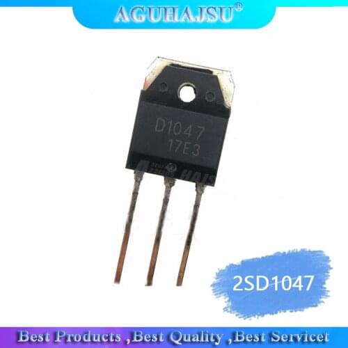10pcs 2SD1047 TO247 D1047 TO-3P POWER TRANSISTORS Power tube NPN track 12A140V