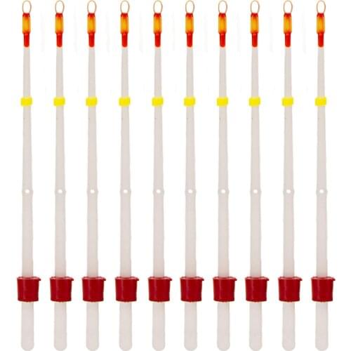 10Pcs Small White Winter Ice Fishing Extension Rod Pole for Saltwater Freshwater Ultra Light Hand Stream Freshwater Fishing Rod