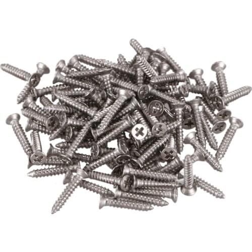 100 Pcs M1.4 X 8Mm Cross Head Countersunk Self Tapping Screw