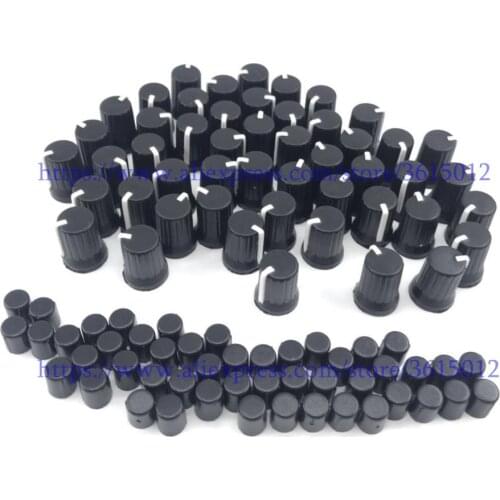 100PCS Rotary Control Knob BLACK color fit For Pioneer XDJ-RX R1 RZ AERO