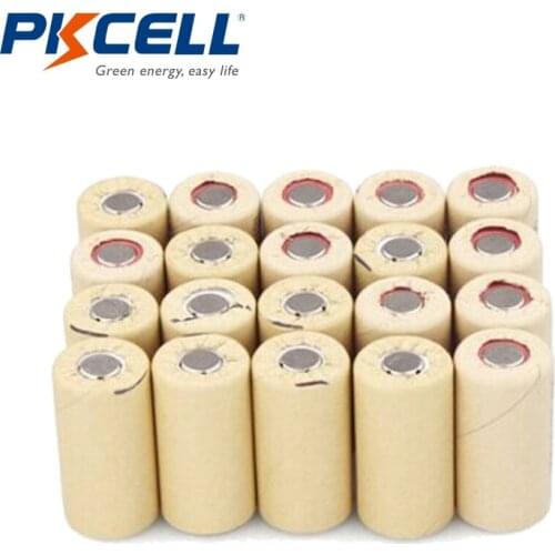 20 x High Drain 10C Sub C NICD SC2200mAh Rechargeable Batteries Flat Top PKCELL