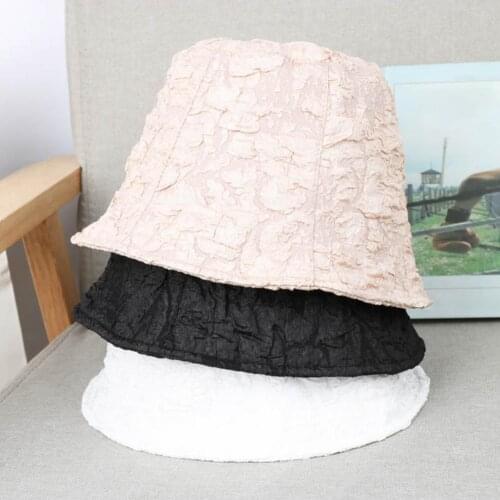 80% HOT SALES!! Bucket Hat Solid Color All-match Cotton Sun Protection Fisherman Hat for Outdoor