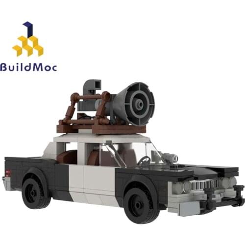 BuildMoc City Car Movie VBlues Brothers BluesMobile Mini Model Building Blocks Bricks Educational Toys For Kids Christmas Gift